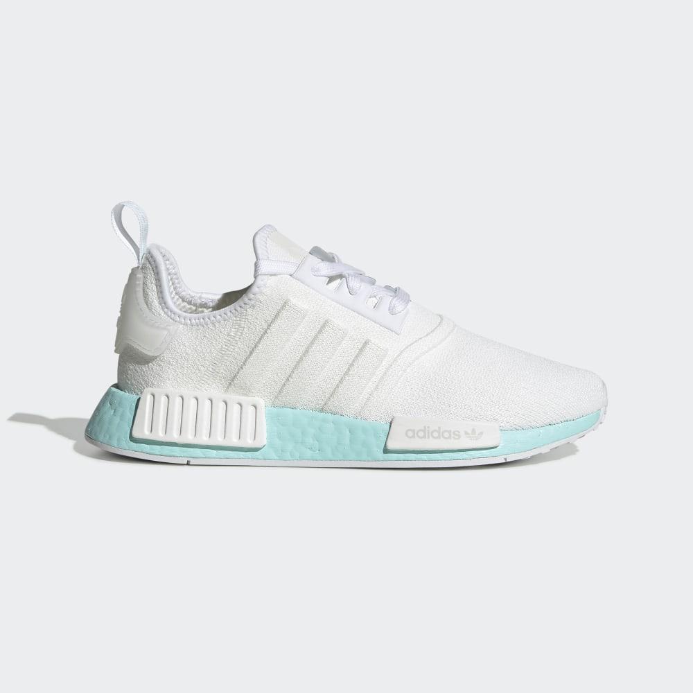 Adidas Women's NMD_R1 Originals Shoes White/Light Turquoise Ireland EF4273